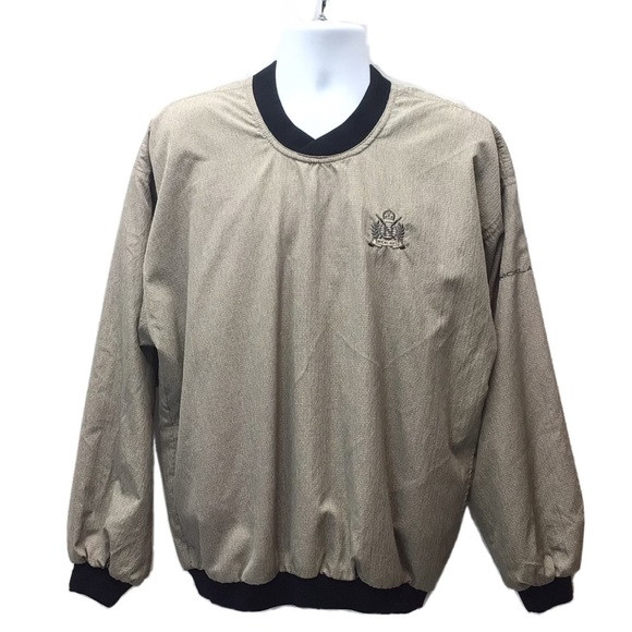 Jack Nicklaus Mens Crossover V-Neck Wind Shirt - Picture 2 of 7